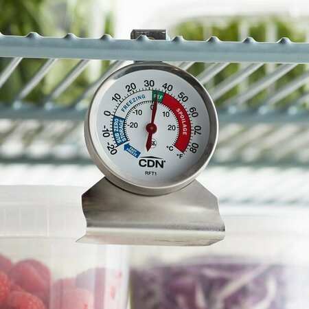 CDN RFT1 ProAccurate 2in Dial Refrigerator / Freezer Thermometer 221RFT1
